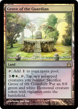 Return to Ravnica Promo - Grove of the Guardian