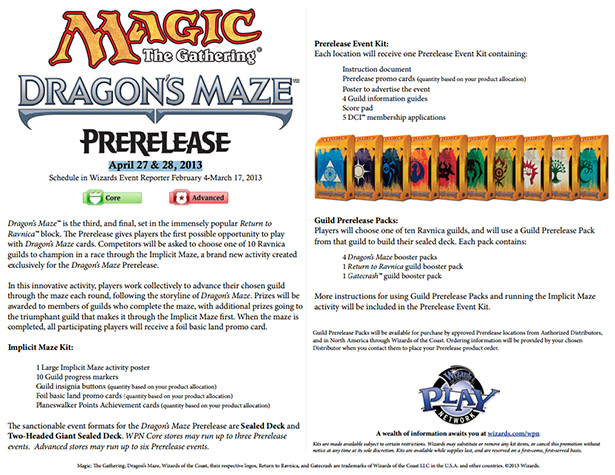 Dragon's Maze Prerelease