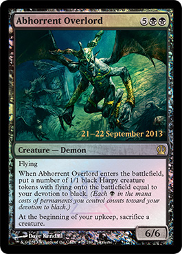 Theros Prerelease Promo - Abhorrent Overlord