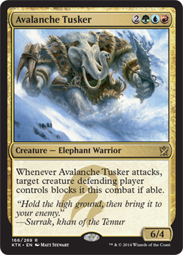 Avalanche Tusker - Khans of Tarkir Visual Spoiler