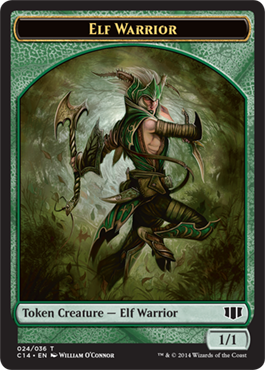 Elf Warrior - Commander 2014 Token