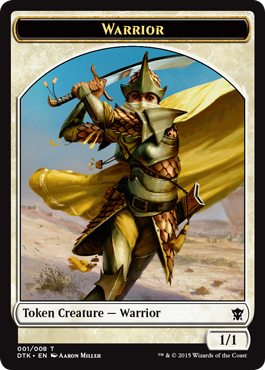 Dragons of Tarkir - Warrior Token