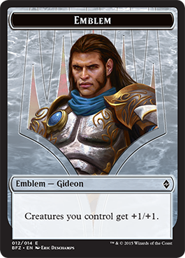 Battle for Zendikar - Gideon Emblem Token