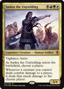 Saskia the Unyielding - Commander 2016 Spoiler