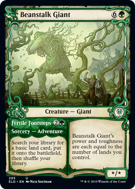 Beanstalk Giant (alt) - Throne of Eldraine Spoiler