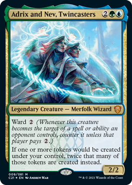 Adrix and Nev, Twincasters - Commander 2021 Spoiler