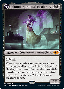 Liliana, Heretical Healer - Commander Collection Black Spoiler