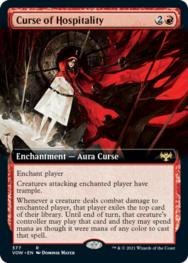Curse of Hospitality (Variant) - Innistrad Crimson Vow Spoiler