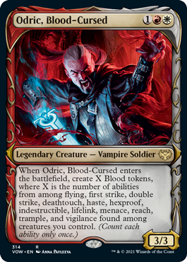 Odric, Blood-Cursed (Variant) - Innistrad Crimson Vow Spoiler