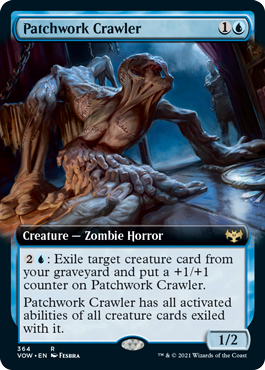 Patchwork Crawler (Variant) - Innistrad Crimson Vow Spoiler