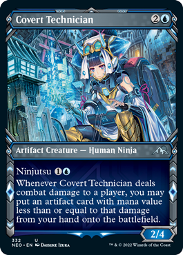 Covert Technician (Variant) - Kamigawa Neon Dynasty Spoiler