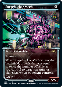 Surgehacker Mech (Variant) - Kamigawa Neon Dynasty Spoiler