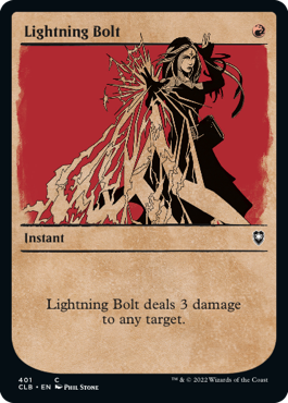 Lightning Bolt (Variant) - Commander Legends Battle for Baldur's Gate Spoiler