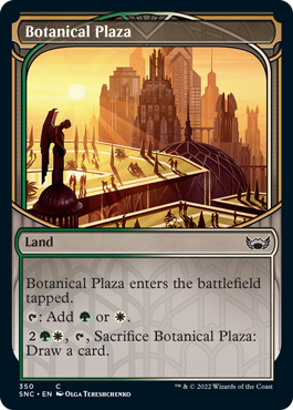 Botanical Plaza (Variant) - Streets of New Capenna Spoiler