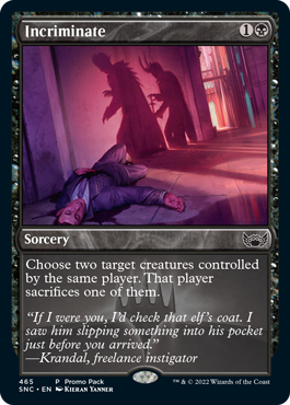 Incriminate (Variant) - Streets of New Capenna Spoiler