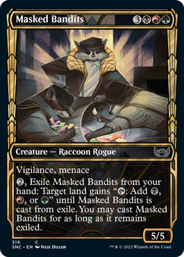 Masked Bandits (Variant) - Streets of New Capenna Spoiler