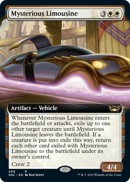 Mysterious Limousine (Variant) - Streets of New Capenna Spoiler