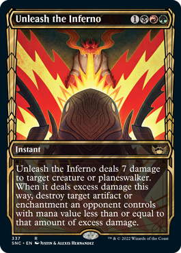 Unleash the Inferno (Variant) - Streets of New Capenna Spoiler