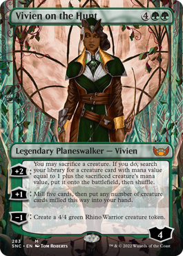 Vivien on the Hunt (Variant) - Streets of New Capenna Spoiler