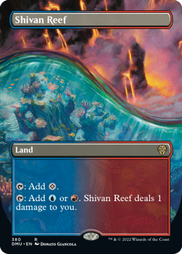 Shivan Reef (Variant) - Dominaria United Spoiler