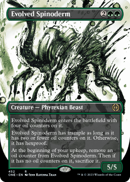 Evolved Spinoderm (Variant) - Phyrexia All Will One Spoiler