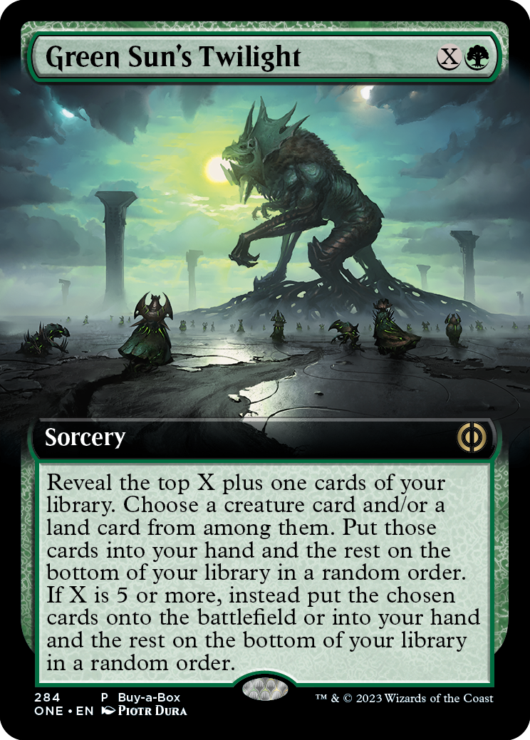 Green Sun's Twilight (Variant) - Phyrexia All Will One Spoiler