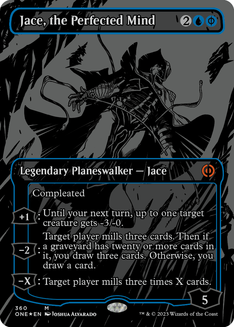 Jace, the Perfected Mind (Variant) 2 - Phyrexia All Will One Spoiler