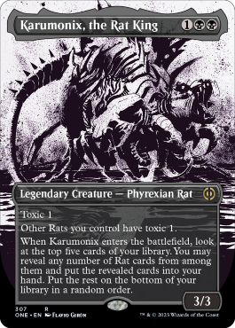Karumonix, the Rat King (Variant) 2 - Phyrexia All Will One Spoiler