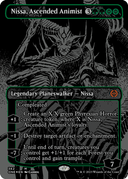 Nissa,-Ascended-Animist-(Variant)-2---Phyrexia-All-Will-One-Spoiler