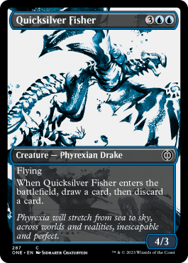 Quicksilver Fisher (Variant) - Phyrexia All Will One Spoiler