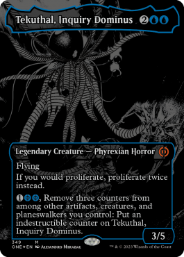 Tekuthal, Inquiry Dominus (Variant) - Phyrexia All Will One Spoiler