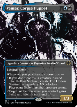 Venser, Corpse Puppet (Variant) - Phyrexia All Will One Spoiler