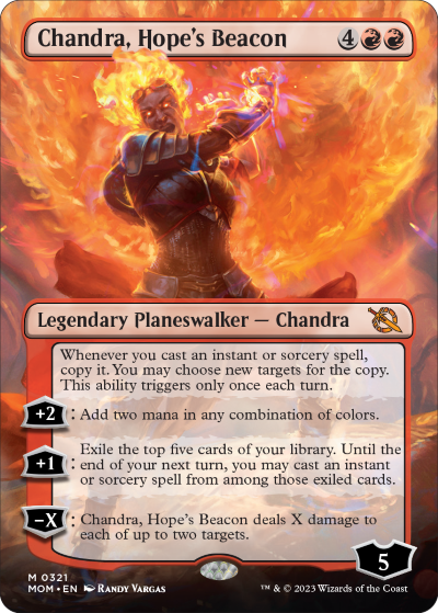 Chandra, Hope’s Beacon (Variant) - March of the Machine Spoiler