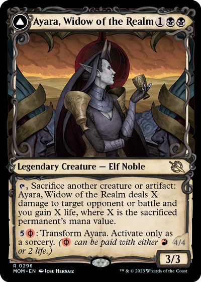 Ayara,-Widow-of-the-Realm-(Variant)---March-of-the-Machine-Spoiler