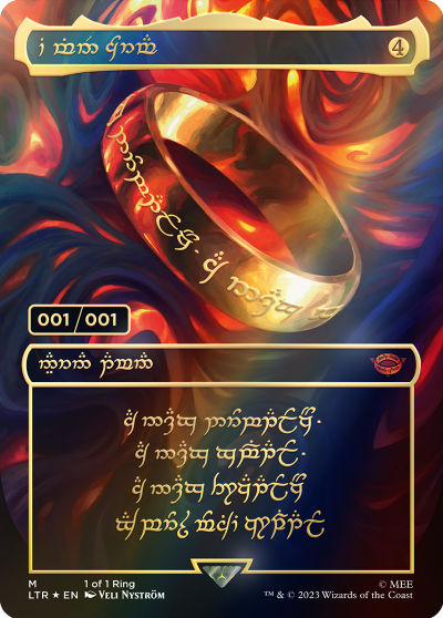 The One Ring (Variant) - The Lord of the Rings - Tales of Middle-earth Spoiler