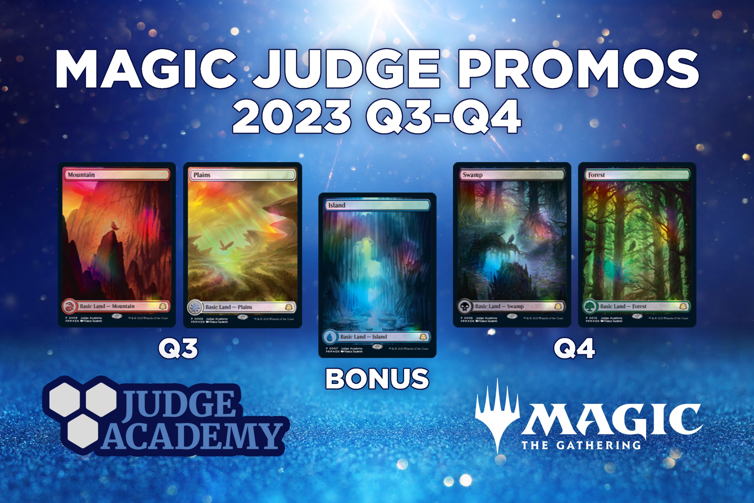 Magic Judge promo cards for Q3 and Q4