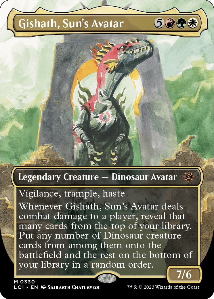 Gishath, Sun's Avatar (Variant) - The Lost Caverns of Ixalan Spoiler