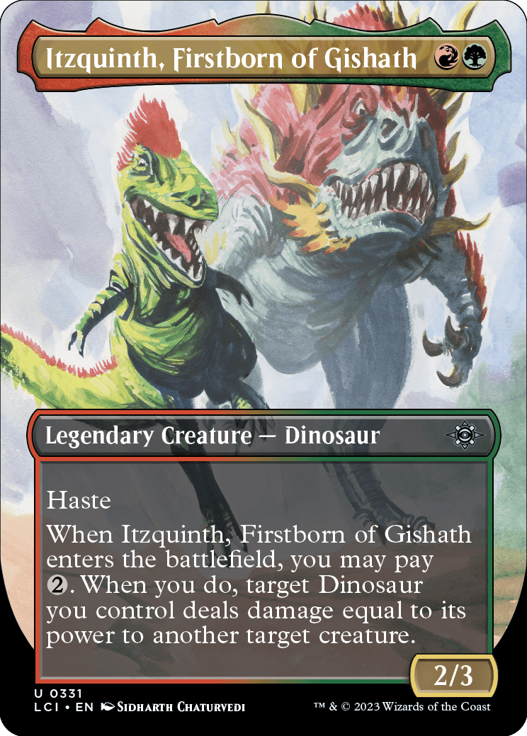 Itzquinth, Firstborn of Gishath (Variant) - The Lost Caverns of Ixalan Spoiler