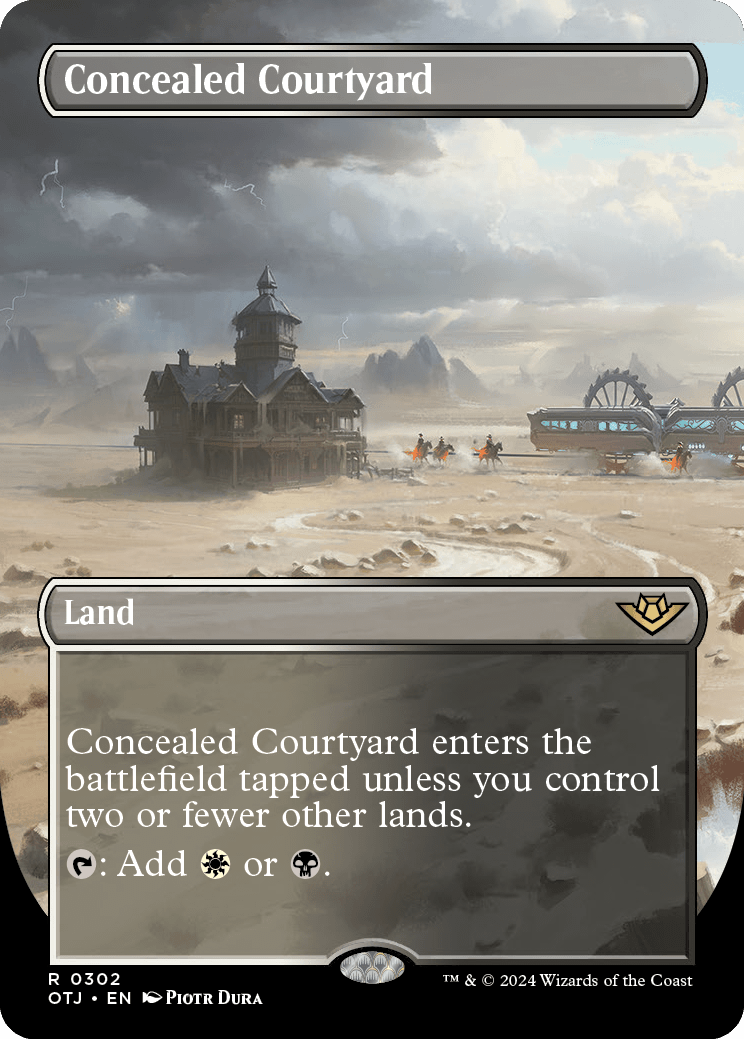 Concealed Courtyard (Variant) - Outlaws of Thunder Junction Spoiler