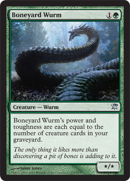 Innistrad Visual Spoiler - Boneyard Wurm