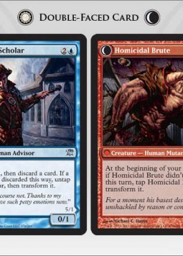 Innistrad Visual Spoiler - Civilized Scholar (Homicidal Brute)