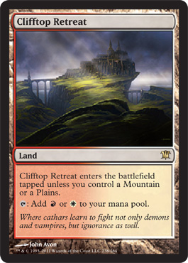 Innistrad Visual Spoiler - Clifftop Retreat