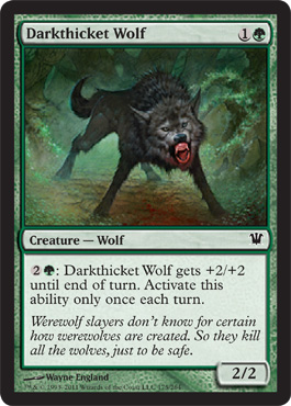 Innistrad Visual Spoiler - Darkthicket Wolf