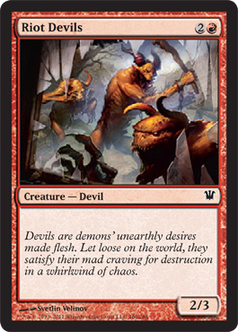 Innistrad Visual Spoiler - Riot Devils