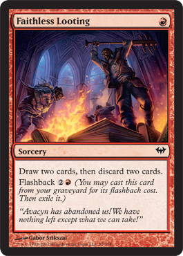 Faithless Looting - Dark Ascension Visual Spoiler