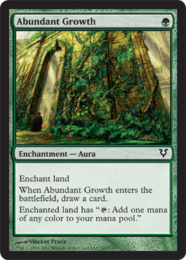 Abundant Growth - Avacyn Restored Spoiler