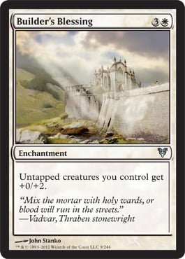 Builder’s Blessing - Avacyn Restored Spoiler