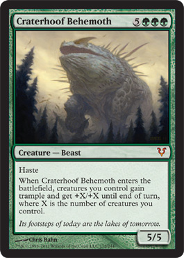 Craterhoof Behemoth - Avacyn Restored Spoiler