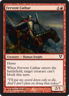 Fervent Cathar - Avacyn Restored Spoiler