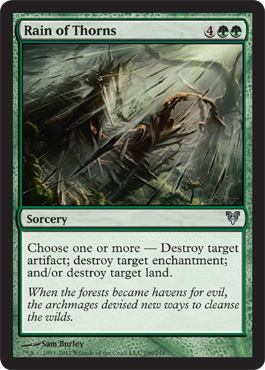 Rain of Thorns - Avacyn Restored Spoiler